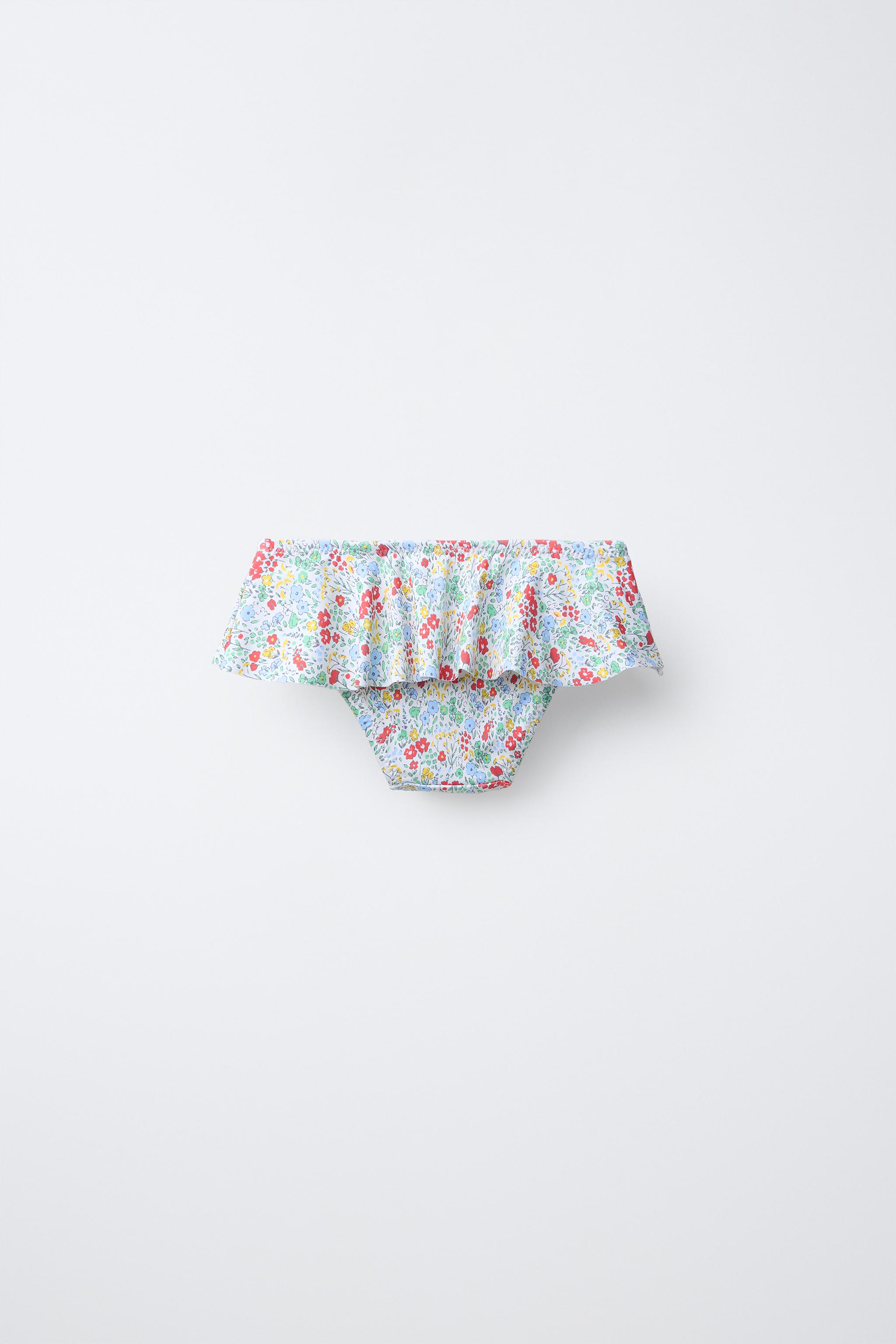 1-6 ANS/ CULOTTE À FLEURS ET VOLANTS